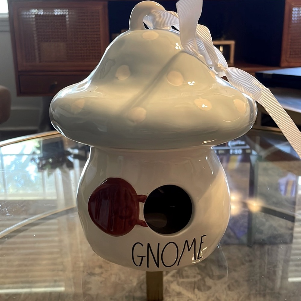 Rae Dunn Gnome Birdhouse Decor